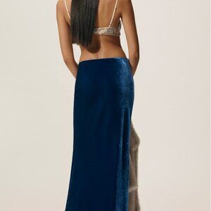 Anthropologie The Tilda Maxi Skirt Velvet Edition